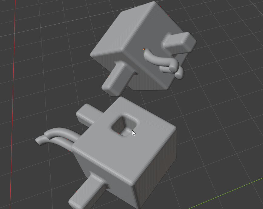 Around Flat Selection marking a seam from selected faces in Blender