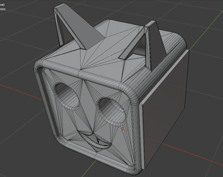 Mark Around Flat preview in Blender