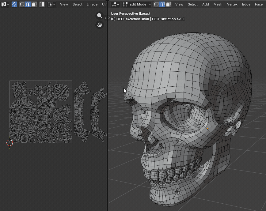 Seams From UV Islands marking mesh seams from UV island borders in Blender