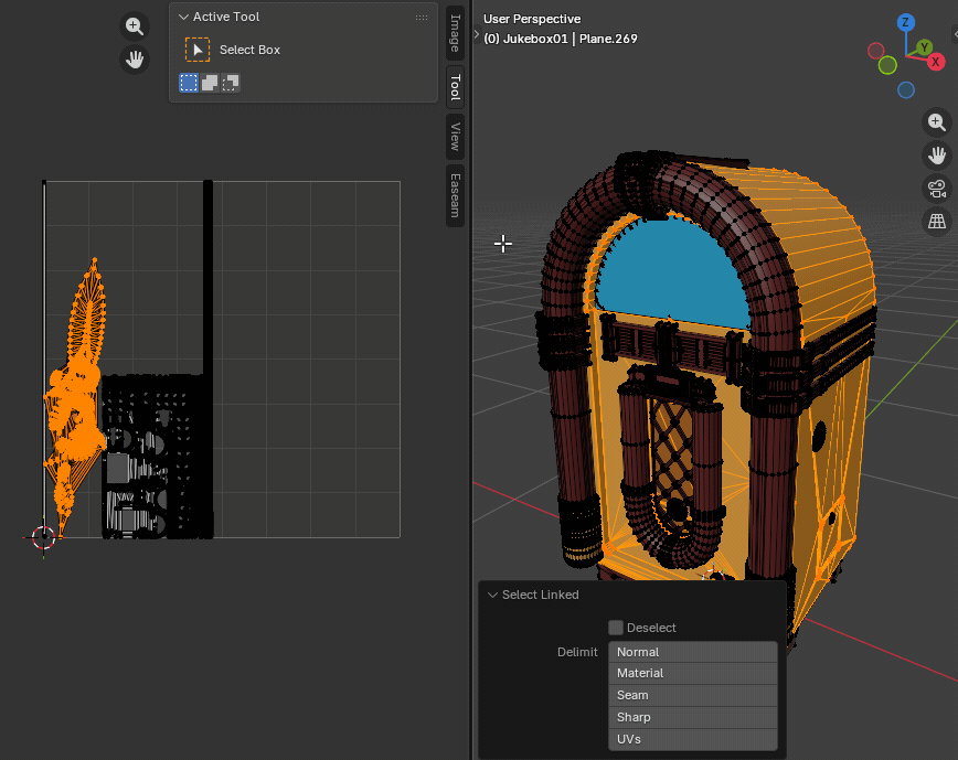 Tri-Planar Unwrap updating only selected mesh faces in Blender