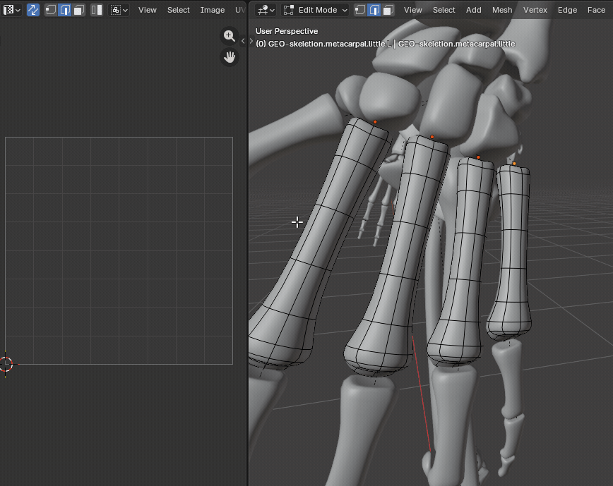 Tube Seam Selection marking tube seams from selected edges in Blender